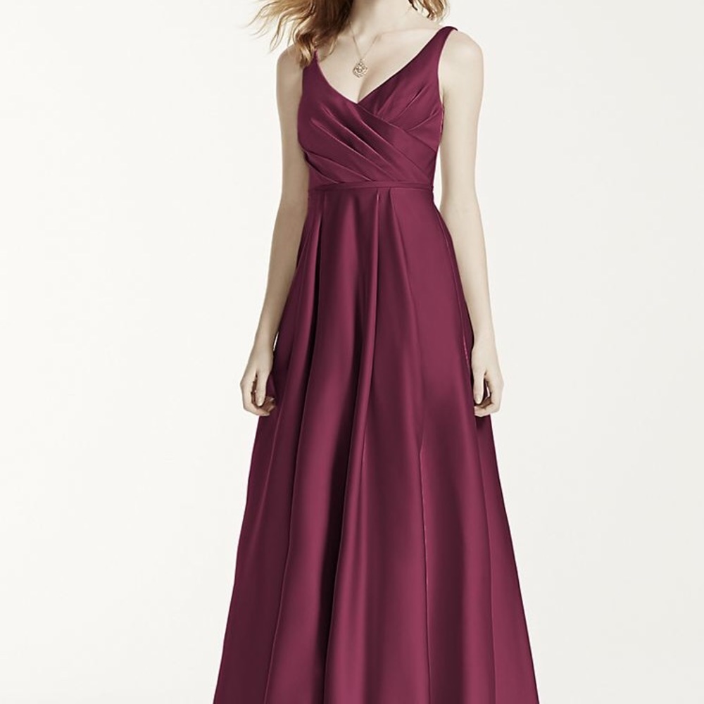 David’s Bridal Long Bridesmaid Dress